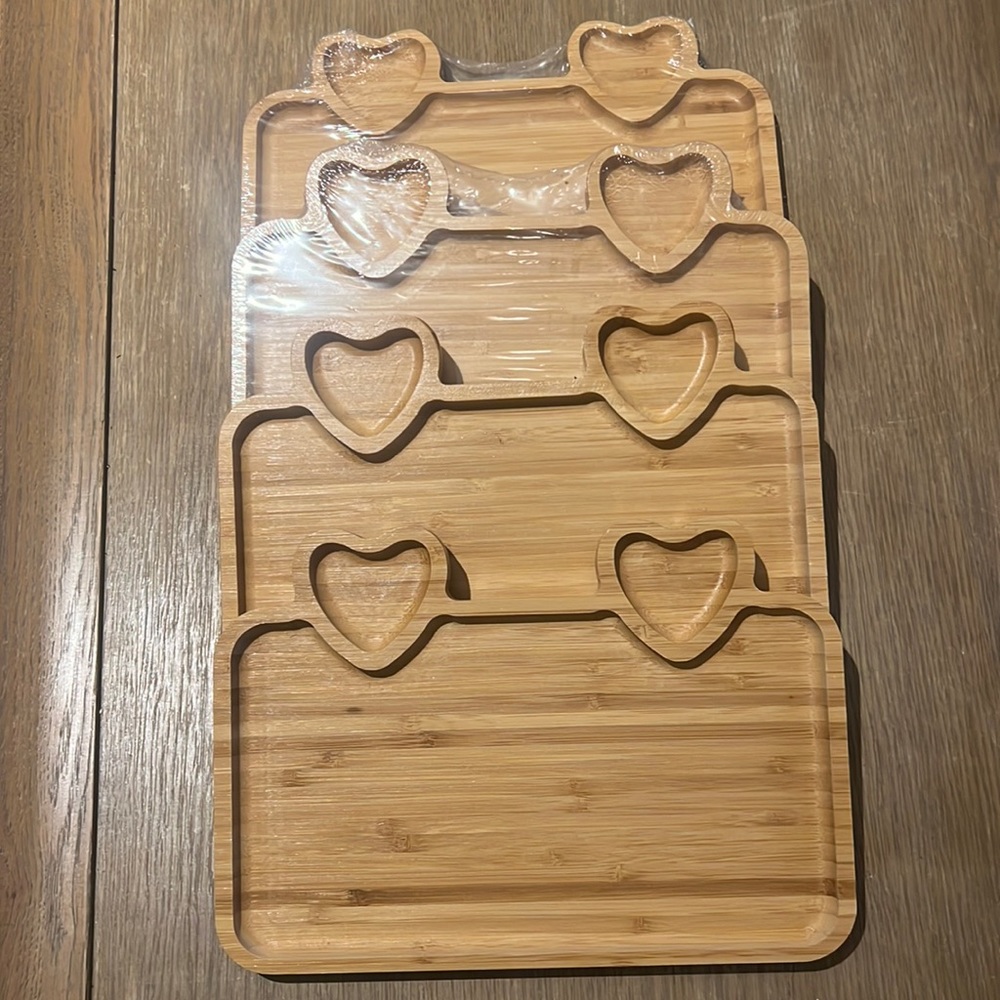 Natural Wood Sushi Plates